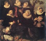 HALS, Frans Family Portrait in a Landscape painting